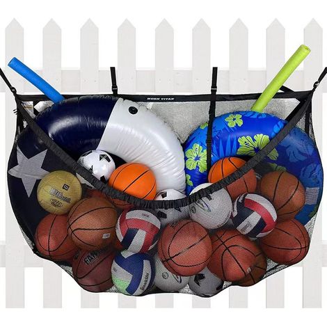 Kindfiber OÜ-Sac de rangement pour piscine, sac pour jouets et sable, en filet, pour jouets flottants, pliable, grand sac en filet (1/5)