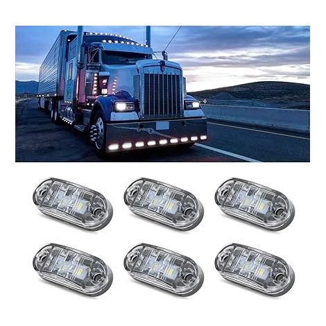 Feux Latéraux Éclairages de Gabarit LED 12V-30V Indicateur de Position Lampe Avant Arrière Feux position pour Auto Voiture Remorque Camionnette Camion Caravane Bus Van Moto (1/5)