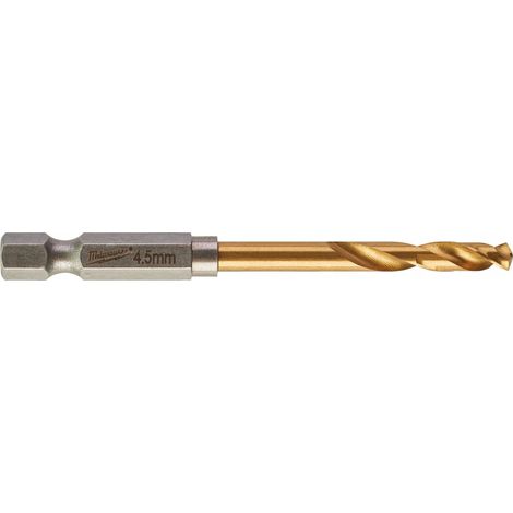 Punta metallo Milwaukee hss-g tin 4,5 mm 10 pezzi