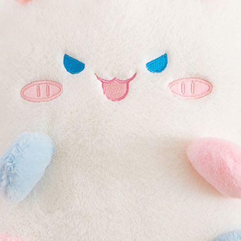 Nouvelle peluche, poupée, coussin de sieste mignon pour étudiantes, cadeau de bureau pour filles, blanc. (1/5)