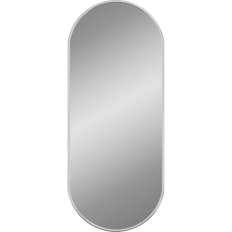 Maison Exclusive - Specchio da Parete Argento 60x25 cm Ovale (1/5)