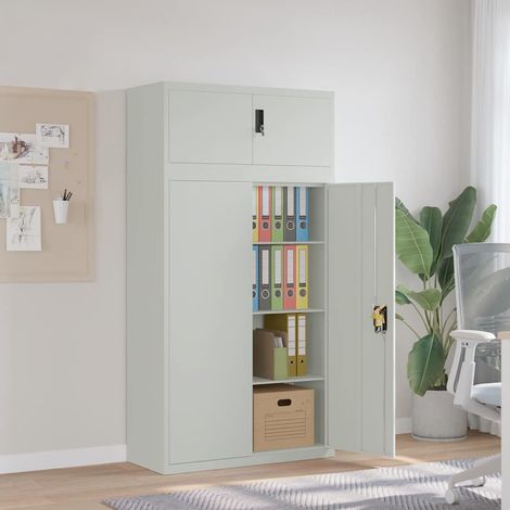 vidaXL Classeur gris clair 90x40x180 cm acier (1/5)