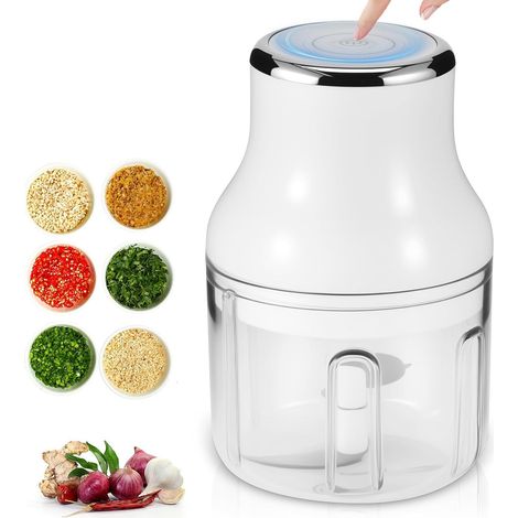 Hachoir à oignons électrique, 250 ml, hachoir électrique, hachoir à légumes, hachoir multifonction, hachoir Onion, hachoir alimentaire, accessoires de cuisine pour légumes, fruits, noix