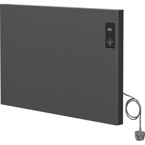 Anthracite 600mm x 910mm Smart WiFi Controlled 2000w Thermostatic Electric Radiator
