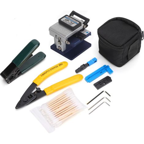 Kit d’outils d’épissure pour fibre optique avec pince coupante FC-6S (1/4)