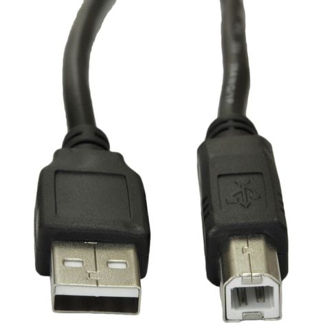 Cable USB 2.0 Akyga AK-USB-04 A(M) - B(M) 1,8 m Negro (1/3)