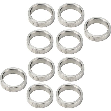 Lot de 10 rondelles d'espacement 15 mm Ø ext 12 mm Ø int acier inoxydable accessoire quincaillerie modèle 3515-0015-0040 (1/5)