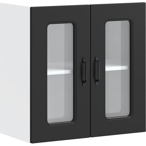 Maison Exclusive - Armario pared cocina puerta de cristal Kalmar