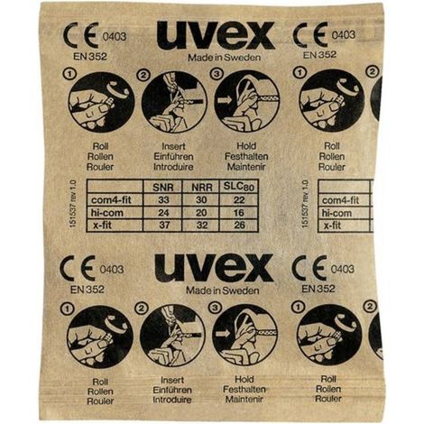 uvex 2112087 x-fit Tappi per le orecchie 37 dB usa e getta EN 352-2 100 Paio/a (1/5)