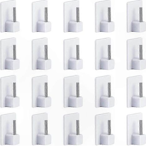Tringle à rideaux réglable, lot de 20 tiges extensibles sans perçage ni vis, fixation murale facile, idéal pour stores et voilages, taille adaptable (1/5)