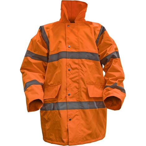 Sealey Hi-Vis Orange Motorway Jacket with Quilted Lining - X-Large 806XLO (1/2)