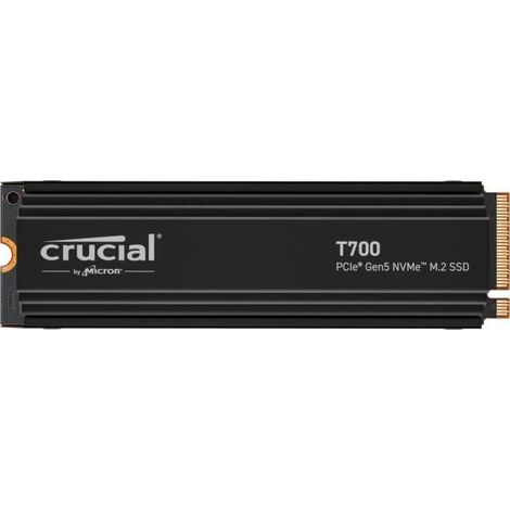 Crucial T700 4TB PCIe Gen5 NVMe M.2 SSD (r12400MB/s, w11800MB/s) (1/3)