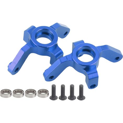 Bras de direction moyeu support pour REDCAT 1/10 XTE voiture télécommandée modèle bleu foncé (1/5)