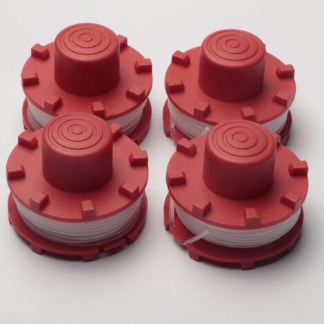 4-piece spool of trimmer line for Einhell GE-CT 36/30 Li E SOLO AGILLO 36/255 BL AGILLO 18/200 3405096 Replacement parts for Karteo lawn trimmers (1/5)