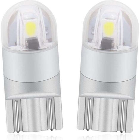 T10 W5w Led Feu de Position Veilleuses 12v 6000K Blanc 168 194 Led Clignotant Pour Ampoule Plaque Feux de Gabarit Voiture Moto - Une Garantie D'un An (1/4)