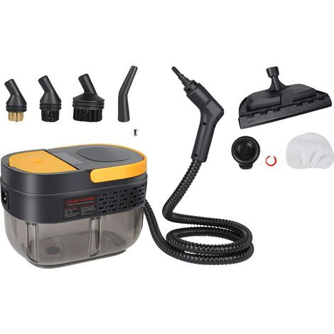 Nettoyeur à vapeur portatif, puissance de 2500W, réservoir d'eau de 1600ML, JAUNE (1/2)