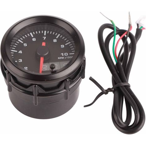 Compteur de vitesse LED, 52mm/2 pouces, 7 couleurs, tachymètre, jauge de Modification de voiture (1/5)