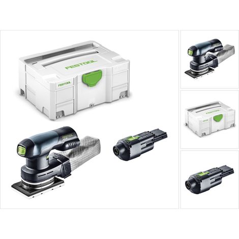 Festool RTSC 400 18V Einhand Akku Rutscher bürstenlos im Systainer mit ACA 220-240/18V Ergo Netzadapter