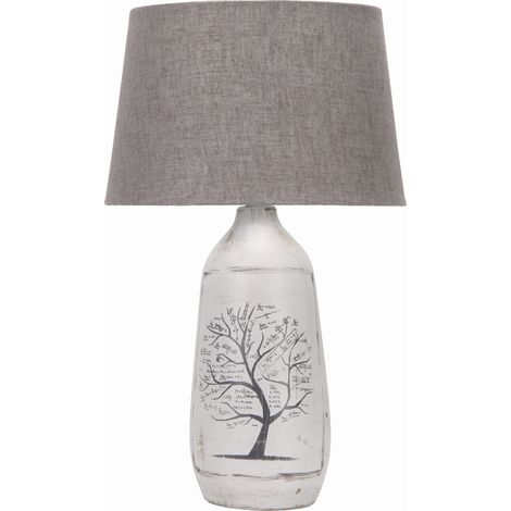 Lampada da tavolo Candellux Walia bianca ceramica 40 cm (1/5)