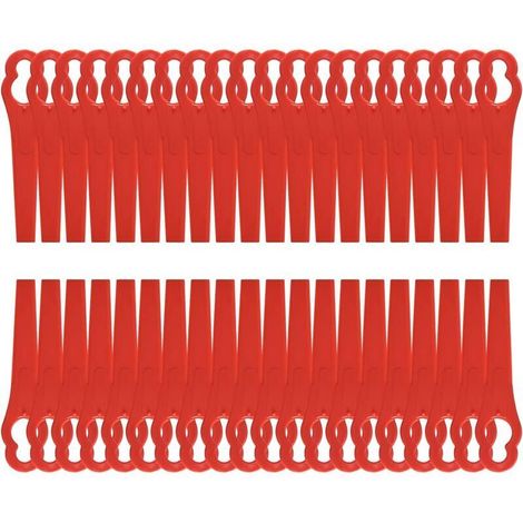 Lame Coupe Bordure Lames en Plastique de Rechange 8,3cm pour Jardin et Pelouse Coupe Bordures Grass Trimmer (120 Pcs) (1/4)