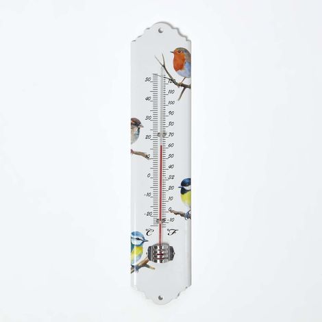 HOMESCAPES Outdoor Thermometer with Bird Design (1/5)