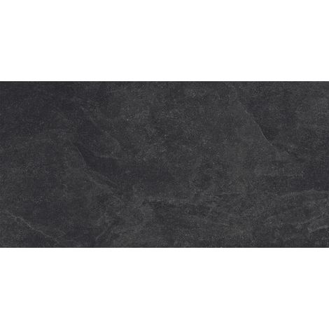 Mexen Canberra Nero grès émaillé rectifié G1, carreau sol-mur 120 x 60 cm, mat - TL328-120-060-02