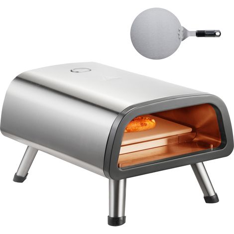 Mophorn 12" Elektrischer Pizzaofen - 850°F, Edelstahl, tragbar für Zuhause und draußen