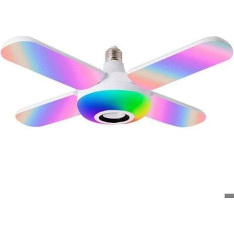 Projecteur Plafonnier LED Étoilé RGB - 50 W - Fonction Musique Bluetooth - Télécommande Incluse - Prise E27/B22 - 1 Pièce (1/4)