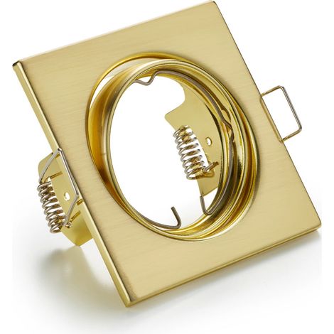 Illuminazione da Incasso da Interno  GU10 in Metallo Ottone Satinato