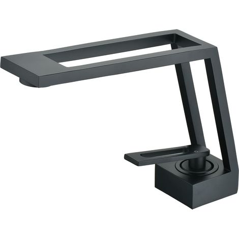 CCYKXA Robinet mitigour de lavabo design créatif Noir mat Monobloc Robinet de lavabo (1/5)