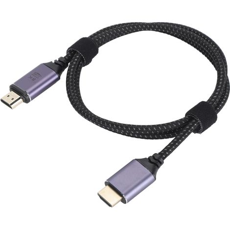 Câble vidéo magnétique HDTV 2.1 UHD 8K 60 Hz 48 Gbit/s, adaptateur d'interface multimédia haute vitesse avec indicateur LED, 0,5 m / 1,6 pi (1/5)