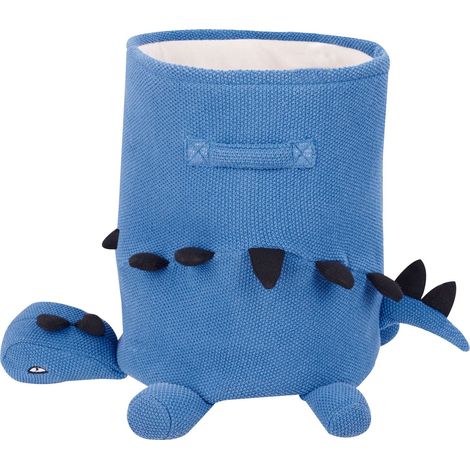 Panier de Rangement pour Enfants Dinosaure en Coton Chambre Accessoires Bleu Bagnu