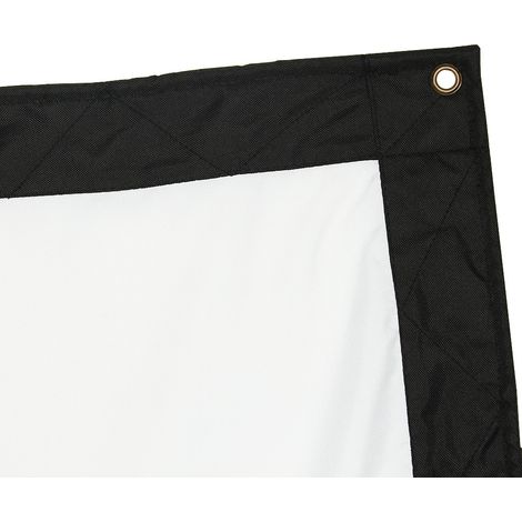 Écran de projection de films 72 pouces 4:3 pour intérieur et extérieur, blanc mat (1/4)