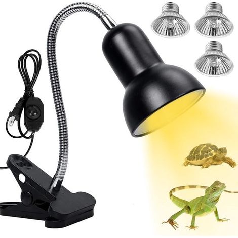 Lampada riscaldante da 50 Watt per tartarughe - Lampada riscaldante - Rettile - Terrario - Riscaldatore UVA - UVB - Serpente - Lucertola - ecc. (1/2)