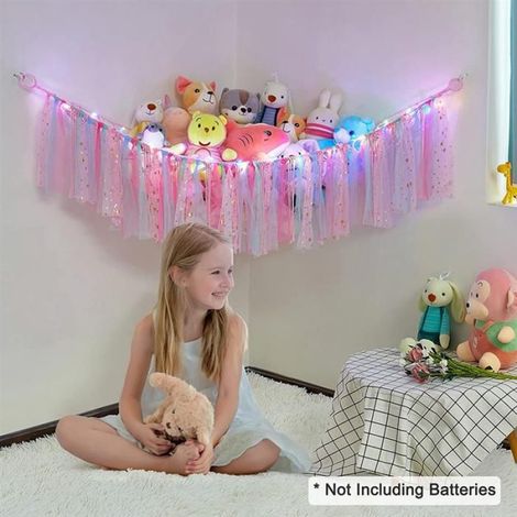 Hamac ou Filet de Rangement pour Animaux, Hamac Jouet, pour Coin Animaux, Parfait pour Chambre D'Enfant, CrèChe, Chambre à Coucher (1/4)