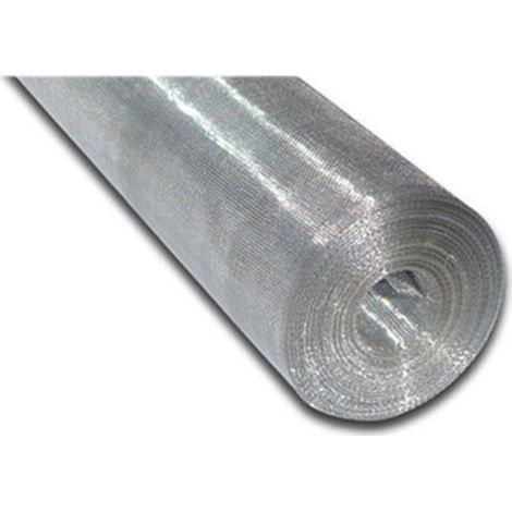 Rotolo 25mt zanzariera alluminio tessuto 80cm 16x16mm