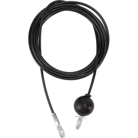 Câble de Poulie Fitness en Acier Résistant, Remplacément pour Équipement de Musculation à Domicile, Accessoire d'Entraînement Noir 4m / 13.1ft (1/5)