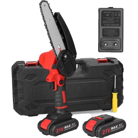 Scie à élaguer électrique, design sans fil, utilisation ergonomique à une main, CRIMSON, EU-b (1/2)