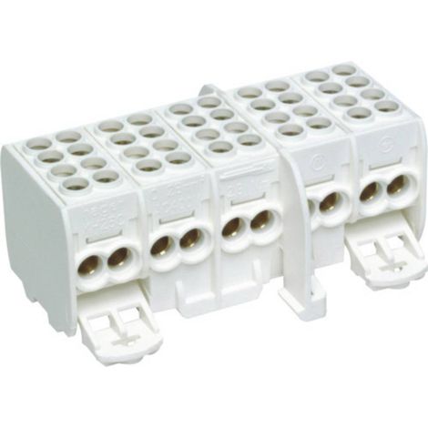 Hager KH25C Bloc de raccordement HAGER KH2 5C 5P blanc pôles 5 pôles 80 A 1 pc(s)