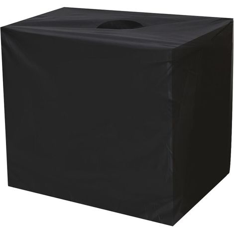 Capot de protection étanche pour conten IBC extéri 600L pour réservoir d'eau de pluie (noir 600L 120x80x100cm) (1/5)
