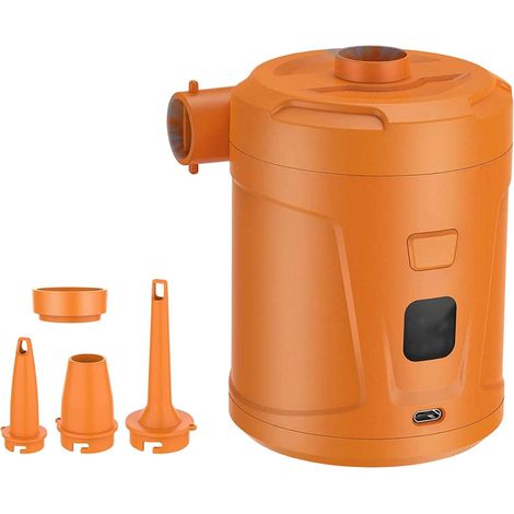 Pompes à air électriques portables pour extérieur - Gonflage rapide avec 4 buses pour ballons gonflables - Pompe à air portable pour piscine (1/5)