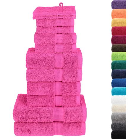 Ensemble de serviettes de qualité supérieure SOLUND 12 pcs rose CFW242132 (1/5)