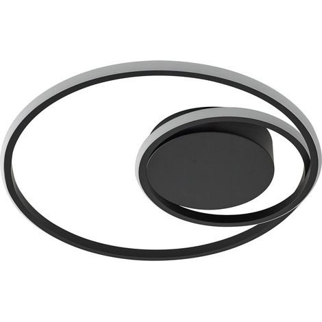 Lindby LED 'Kyron' in Nero da Alluminio