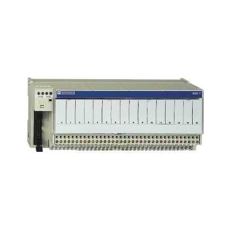 Embase - relais électromagnétiques soudés ABE7 - 16 voies - relais 10 mm - ABE7R16S210