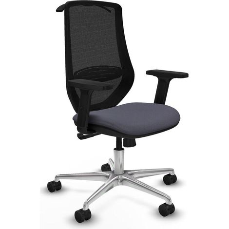 Piqueras-y-crespo Bürostuhl Mardos dunkelgrau ergonomisch