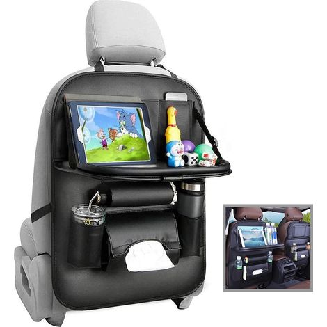 Organisateur Voiture Enfant, Rangement Voiture Intérieur, Cuir Synthétique de Qualité,Rangement Voiture (1/5)