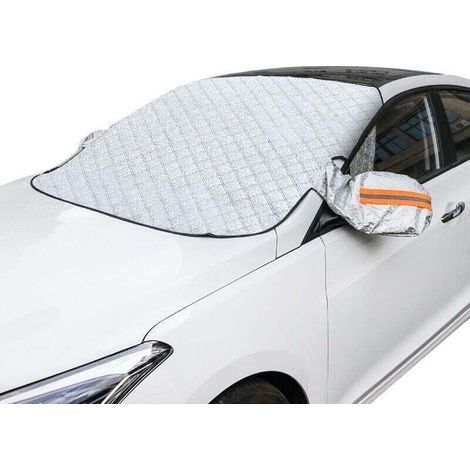 Garden FutureDe protection magnétique extra épais pour pare-brise voiture, XU, Anti-neige, Glace, Soleil, Poussière, Anti-UV, Imperméable, Parfait voitures, SUV, Toute l'année, (150 105 KZQ - KZQ (1/4)