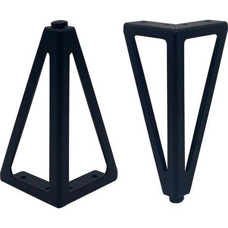 Set of Replacement Furniture Legs, 15cm, Triangular, DIY Table Legs, for Chairs, Cabinets and Sofas, Other Furniture Legs (Black, 2pcs) (1/5)