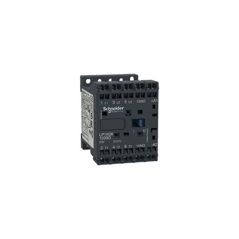 TeSys LP1K - contacteur - 3P - AC-3 440V - 6A - bobine 24Vcc - LP1K06103BD
