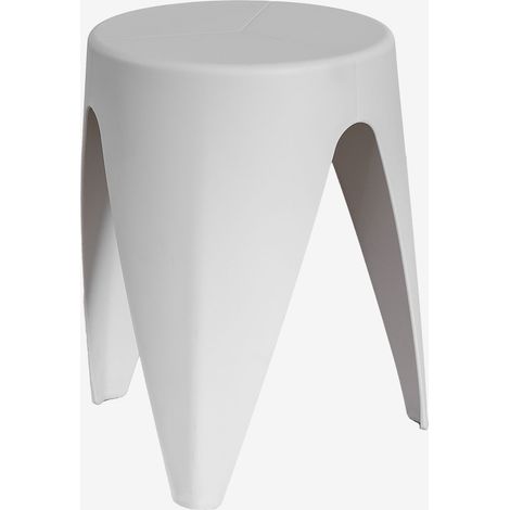 SKLUM Runder Gartentisch Ø40 cm aus Polypropylen Siurana Helles Grau